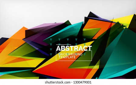 El color abstracto triangula el fondo geométrico. Mosaico triangular bajo estilo de poli. Ilustración del vector