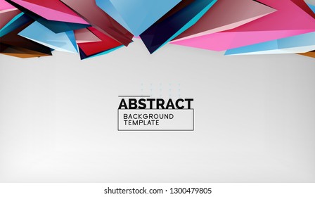 El color abstracto triangula el fondo geométrico. Mosaico triangular bajo estilo de poli. Ilustración del vector