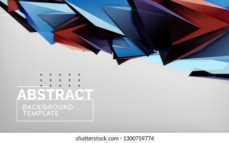 El color abstracto triangula el fondo geométrico. Mosaico triangular bajo estilo de poli. Ilustración del vector