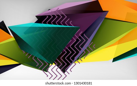 El color abstracto triangula el fondo geométrico. Mosaico triangular bajo estilo de poli. Ilustración del vector
