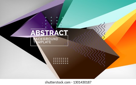 El color abstracto triangula el fondo geométrico. Mosaico triangular bajo estilo de poli. Ilustración del vector