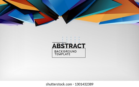 El color abstracto triangula el fondo geométrico. Mosaico triangular bajo estilo de poli. Ilustración del vector