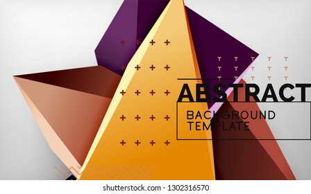 El color abstracto triangula el fondo geométrico. Mosaico triangular bajo estilo de poli. Ilustración del vector