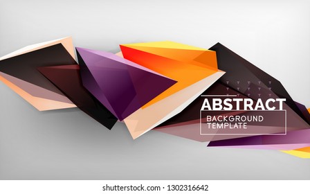 El color abstracto triangula el fondo geométrico. Mosaico triangular bajo estilo de poli. Ilustración del vector