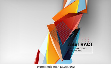 El color abstracto triangula el fondo geométrico. Mosaico triangular bajo estilo de poli. Ilustración del vector