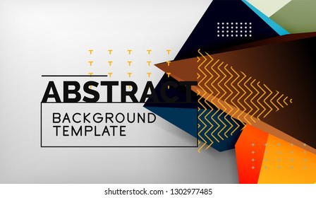 El color abstracto triangula el fondo geométrico. Mosaico triangular bajo estilo de poli. Ilustración del vector