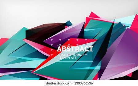 El color abstracto triangula el fondo geométrico. Mosaico triangular bajo estilo de poli. Ilustración del vector