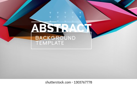 El color abstracto triangula el fondo geométrico. Mosaico triangular bajo estilo de poli. Ilustración del vector