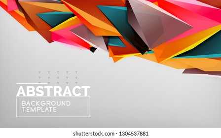 El color abstracto triangula el fondo geométrico. Mosaico triangular bajo estilo de poli. Ilustración del vector