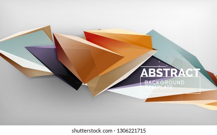 El color abstracto triangula el fondo geométrico. Mosaico triangular bajo estilo de poli. Ilustración del vector