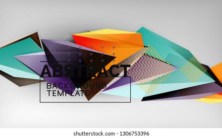 El color abstracto triangula el fondo geométrico. Mosaico triangular bajo estilo de poli. Ilustración del vector