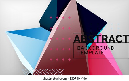 El color abstracto triangula el fondo geométrico. Mosaico triangular bajo estilo de poli. Ilustración del vector