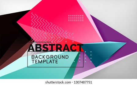 El color abstracto triangula el fondo geométrico. Mosaico triangular bajo estilo de poli. Ilustración del vector