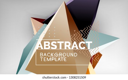 El color abstracto triangula el fondo geométrico. Mosaico triangular bajo estilo de poli. Ilustración del vector