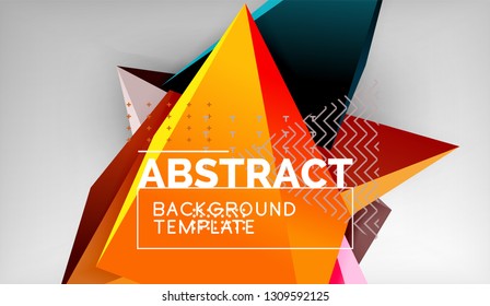 El color abstracto triangula el fondo geométrico. Mosaico triangular bajo estilo de poli. Ilustración del vector