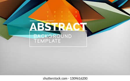 El color abstracto triangula el fondo geométrico. Mosaico triangular bajo estilo de poli. Ilustración del vector
