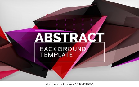 El color abstracto triangula el fondo geométrico. Mosaico triangular bajo estilo de poli. Ilustración del vector