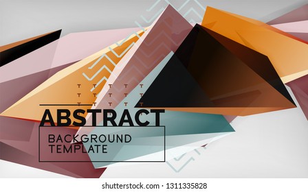 El color abstracto triangula el fondo geométrico. Mosaico triangular bajo estilo de poli. Ilustración del vector