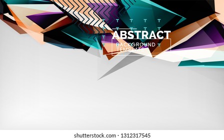 El color abstracto triangula el fondo geométrico. Mosaico triangular bajo estilo de poli. Ilustración del vector