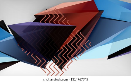 El color abstracto triangula el fondo geométrico. Mosaico triangular bajo estilo de poli. Ilustración del vector