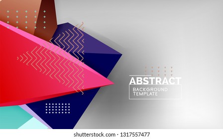 El color abstracto triangula el fondo geométrico. Mosaico triangular bajo estilo de poli. Ilustración del vector