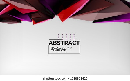 El color abstracto triangula el fondo geométrico. Mosaico triangular bajo estilo de poli. Ilustración del vector