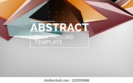 El color abstracto triangula el fondo geométrico. Mosaico triangular bajo estilo de poli. Ilustración del vector