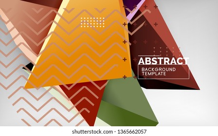 El color abstracto triangula el fondo geométrico. Mosaico triangular bajo estilo de poli. Ilustración del vector