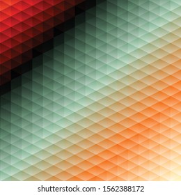 Abstract Color trianglify Generative Art background illustration
