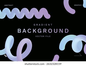 Abstract Color Tube Background in Pastel Tone. eps10 vector file