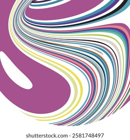 abstract color twisted stripes textured pattern design background