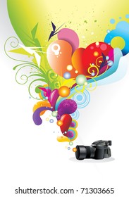abstract color vector