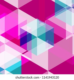 Abstract color vector background for art design and wale fabric.