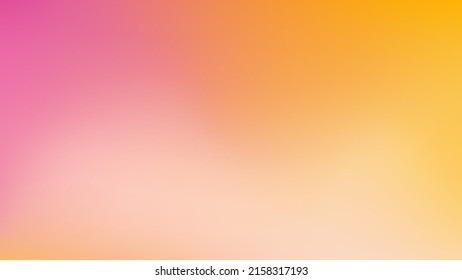 Pancarta de vector de color abstracto. Fondo de gradiente fresco y brillante. Manchas lisas rosas y amarillas. Banner de manchas líquidas neutrales con lugar para el texto. Ilustración de fondo de verano de jugoso vector