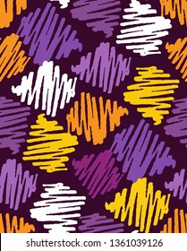 Abstract color vector doodle pattern background