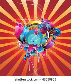 abstract color vector illustration