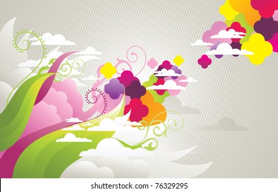 abstract color vector illustration