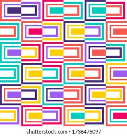 Abstract color vector seamless pattern for texture, textile, packaging design and decoration backgrounds
