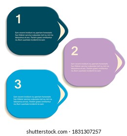 Abstract color vector shapes for your infographics