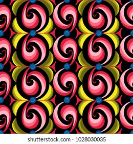 Abstract color vertical seamless waves pattern