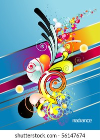 abstract color vintage vector