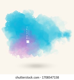 Abstraktes Aquarellelement für Webdesign. Vektorillustration.