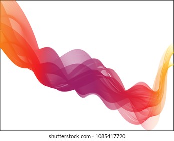 Abstract color wave