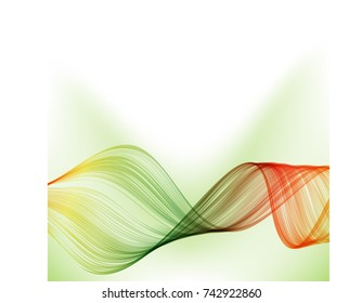 abstract color wave