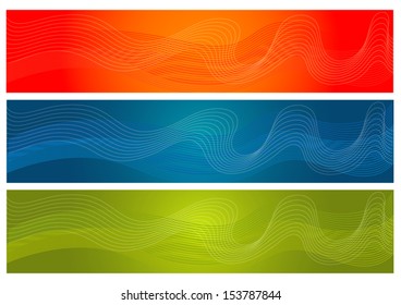Abstract color wave background