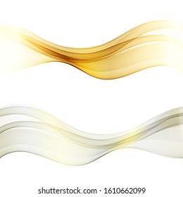 Abstract color wave background. Flow of wavy color lines.