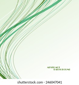 Abstract color wave background, vector art Illustration