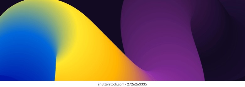 Abstract Color Wave Design for Creative Projects