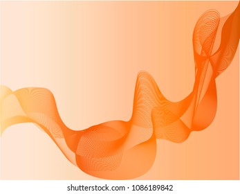Abstract color wave design element