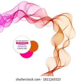 Ola de color abstracta. Elemento de diseño. Diseño de presentación de negocios